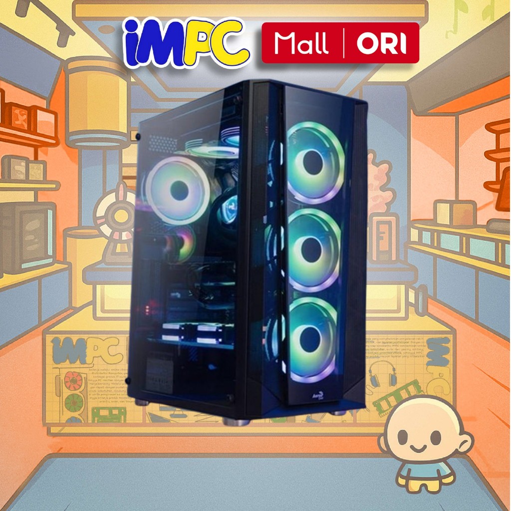 Jual AEROCOOL PRISM V3 ARGB MID TOWER TEMPERED GLASS PC CASE CASING ...