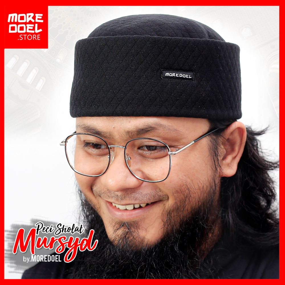 MOREDOEL - Kopiyah Peci Hitam Mursyd Simpel dan Elegant
