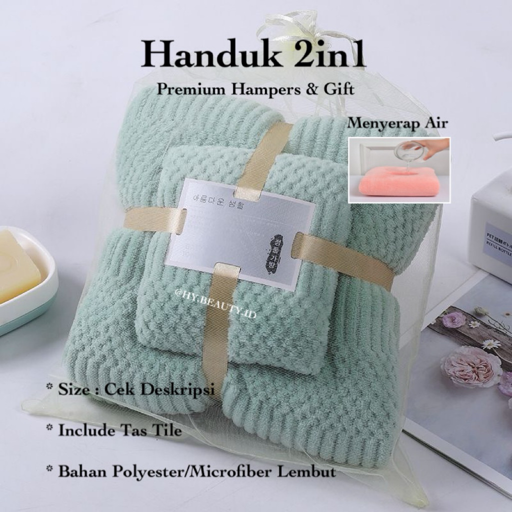 Jual [HY.Beauty.id] Handuk Korea Set 2in1 Handuk Mandi & Muka Handuk ...