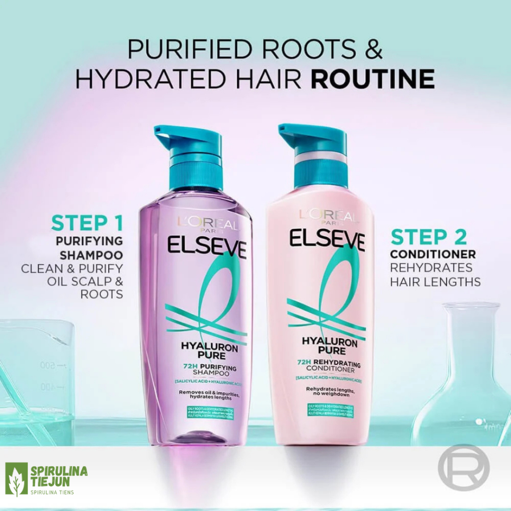 Jual (100% ORIGINAL) L'OREAL PARIS Hyaluron Pure 72H Shampoo Bebas ...