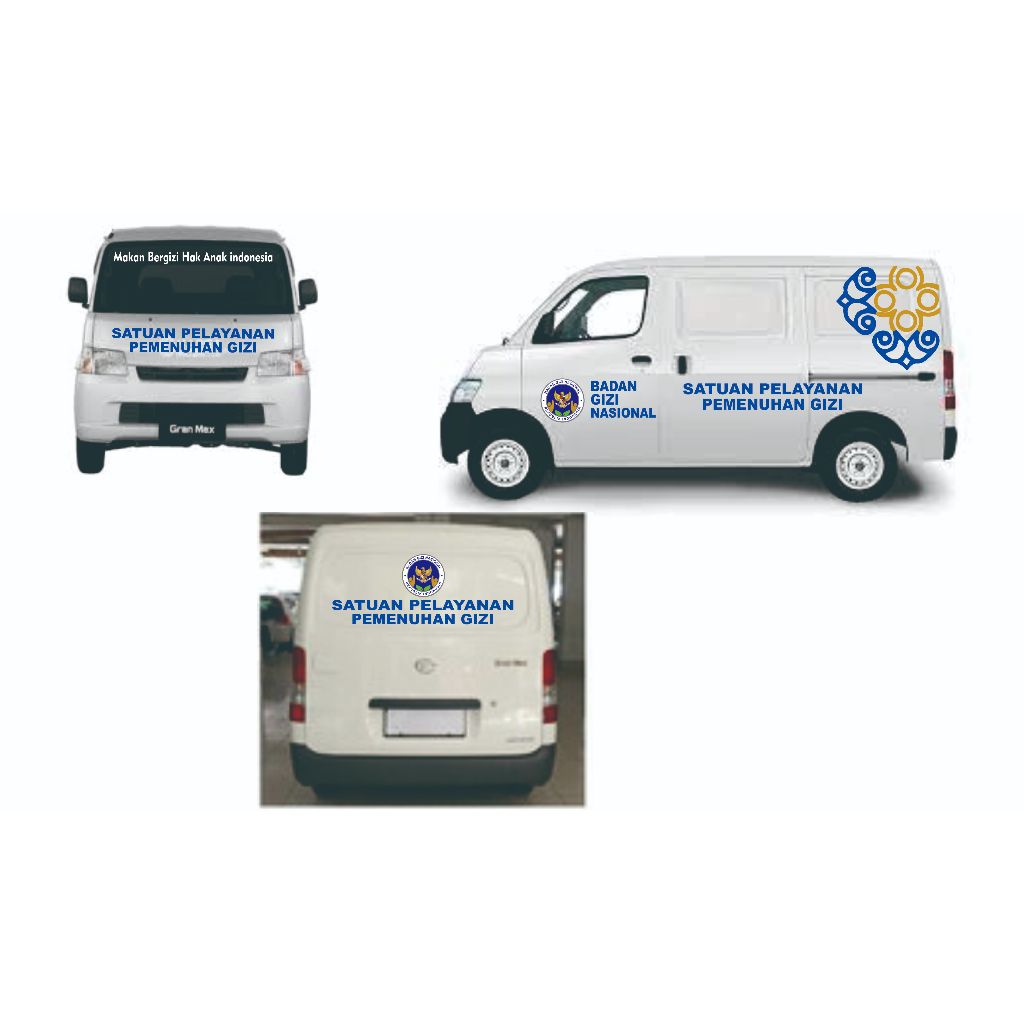 Jual [STICKER] STICKER MOBIL SPPG FULL BODY/ STICKER MOBIL MBG FULL ...