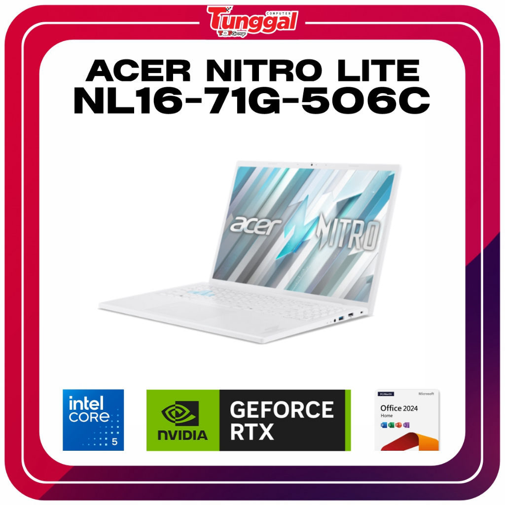 Jual Acer Nitro Lite 16 NL16-71G-506C Intel Core 5 210H 16GB SSD 512GB ...