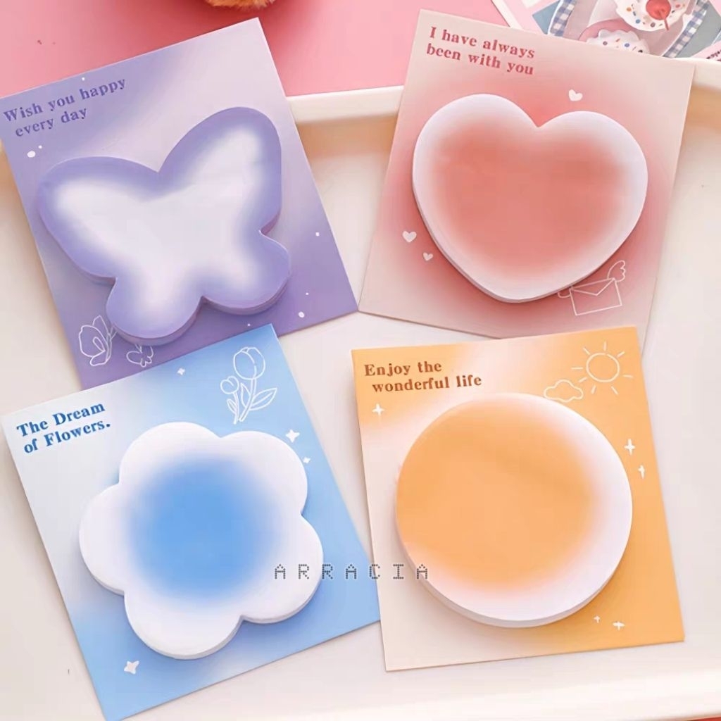 Jual READY STOCK Sticky Notes Polos Gradasi Label Memo Tempel Lem ...
