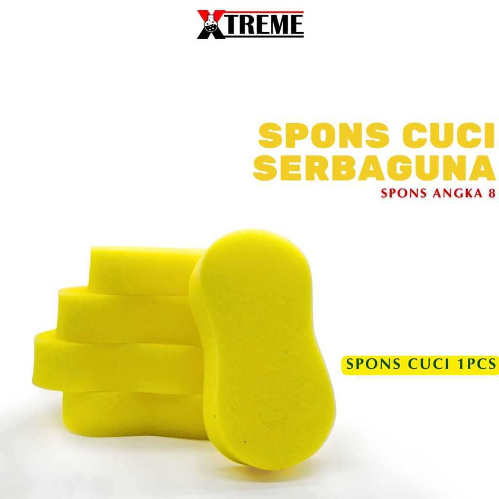 Jual Sponge Busa Cuci Mobil Motor Piring 8 Foam Wash Tebal Pembersih ...