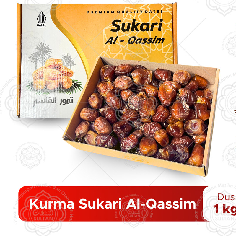 Jual Kurma Sukari 1kg Grade A Premium Kurma Raja Lembut dengan Daging ...