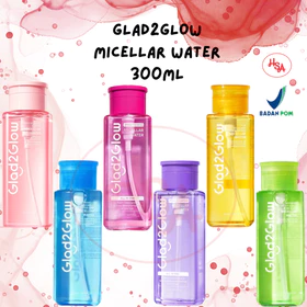 Glad2Glow G2G Micellar Water 230ML 300ML Pembersih Wajah Pembersih Make Up Micellar Water