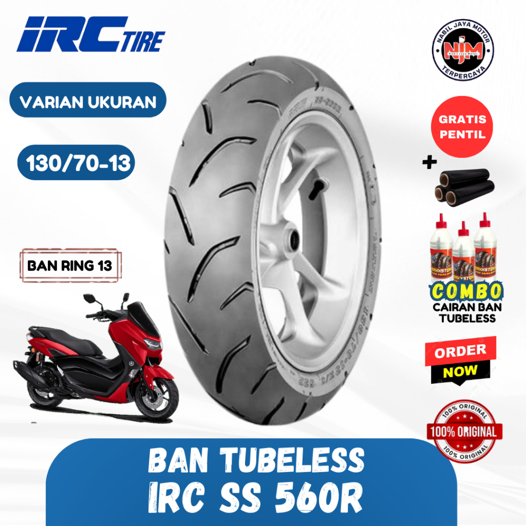 Jual BAN PCX 160 New BELAKANG 130/70 - 13 IRC SCT-007 SIZE