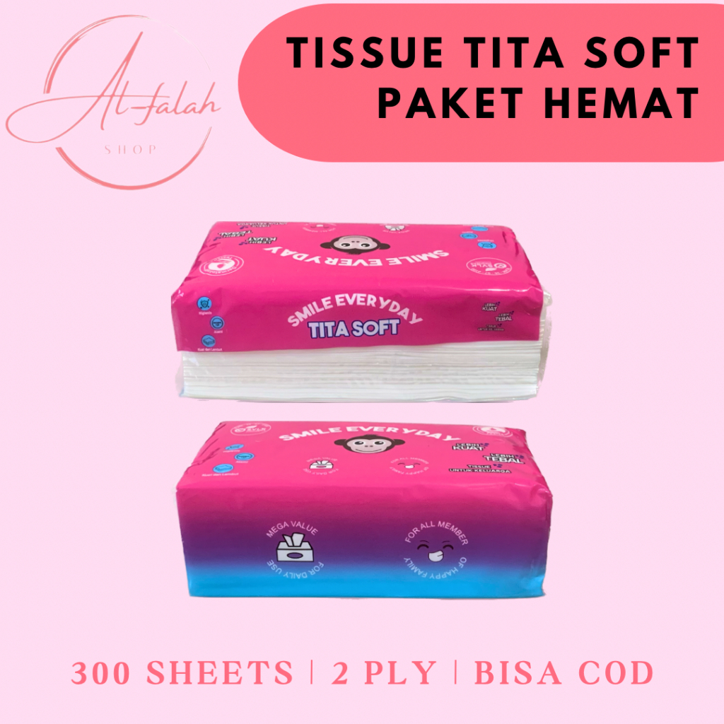 Jual Tissue TITA SOFT Paket 30 PCS 300 Sheets 2 Ply Tisu Wajah Facial ...