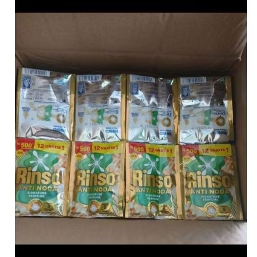 Jual Rinso Cair Sachet 500 An 1 Dus Warna Kuning, Aroma Royal Gold, 40. ...