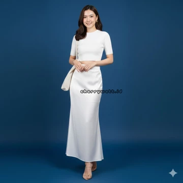 Rok Satin Duyung Marmaid Satin Silk Skirt