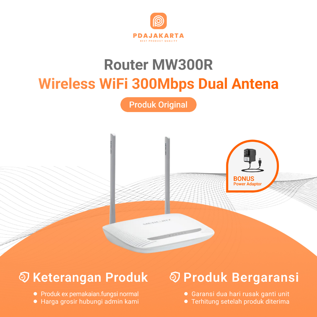 Jual Router Mercury MW300R/MW305R & Fast FW300R Wireless WiFi 300Mbps ...