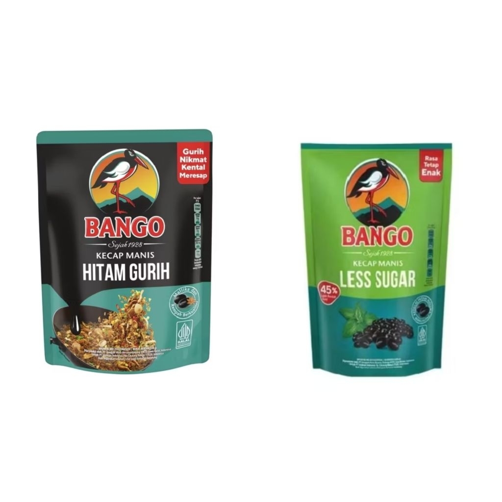 Jual Bango Kecap Manis Hitam Gurih & Less Sugar 550 / 520 ml | Shopee ...
