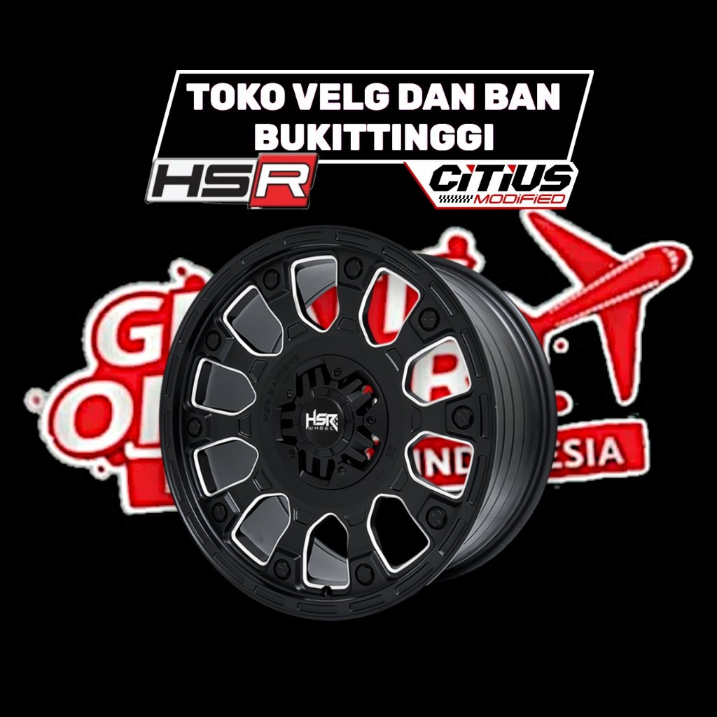 Jual Velg Racing Hsr banteng r18 h10x108-114,3 buat mobil volvo ford ...