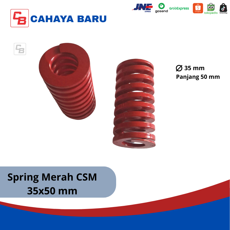Jual Spring Merah CSM 35 x 50 / SWM 35 x 50 mm | Shopee Indonesia