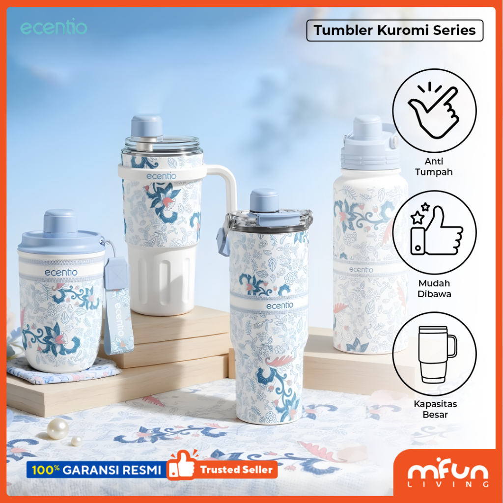Jual Ecentio tumbler Botol Minum Batik Series 2.0 Aesthetic 316 ...