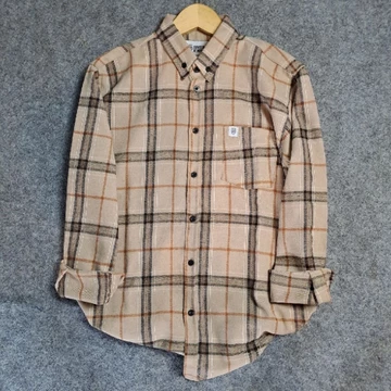 Kemeja Flanel Lengan Panjang Unisex Pria Wanita Kemeja Flanel Coklat Pria Premium Distro Lengan