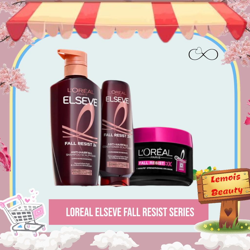 Jual LemoisBeauty- Loreal Paris Fall Resist 3X Anti Hair-Fall Shampoo ...