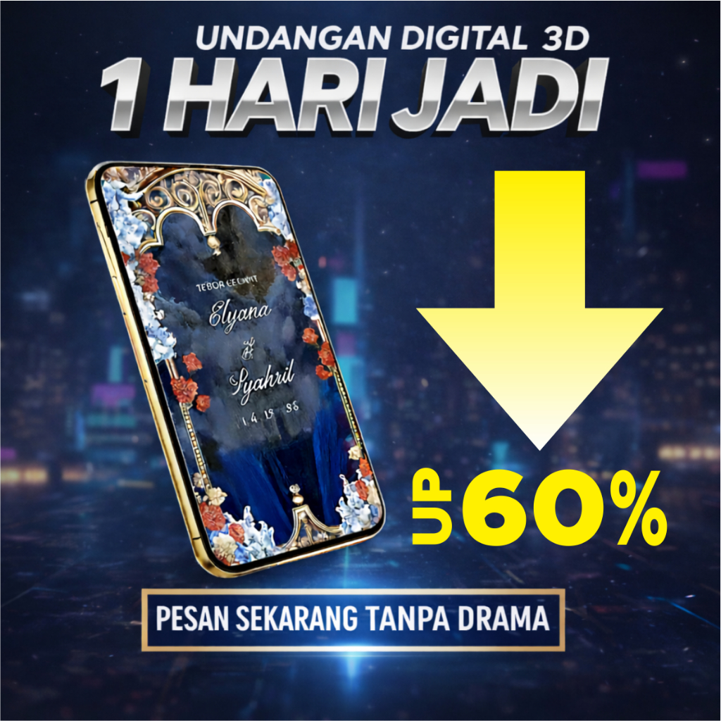 Tema 3D Motion | Undangan Digital Pernikahan Premium Website Elegan 3Dimensi Video Foto Mewah Custom