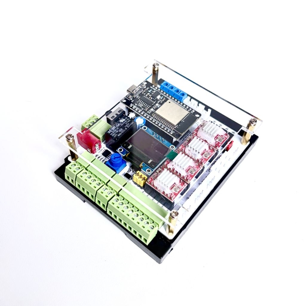 Jual FluidNC ESP32 CNC XYYZ 3 Axis GRBL Wifi Micro SD Relay RS485 ...