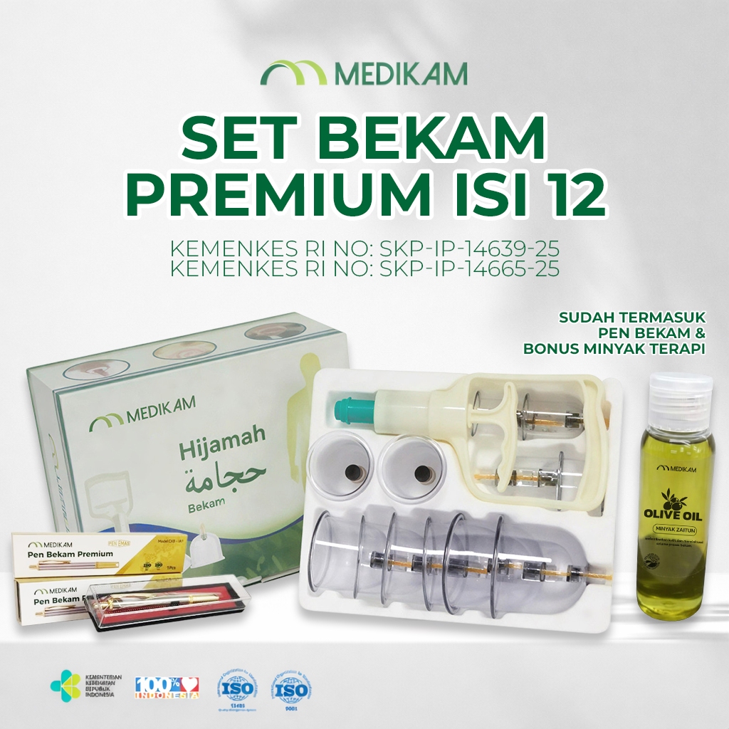 Medikam Hijamah Bekam Set Alat Kop Cupping - - foto 3