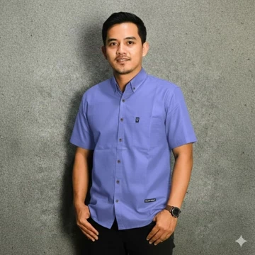 Blackmeet Kemeja Polos Pria Lengan Pendek Katun Premiun Adem Nyaman