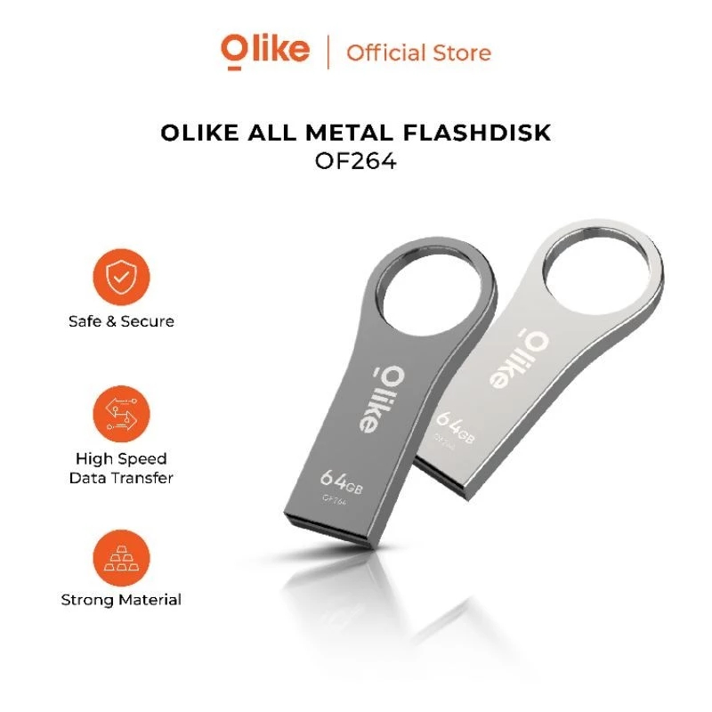 Jual OLIKE FLASHDISK OF2 FULL METAL HIGH SPEED MEMORY 16 32 64 128GB ...