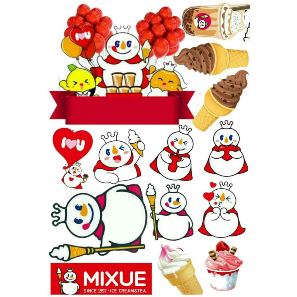Jual Topper Ulang Tahun Mixue (Custom Nama) | Shopee Indonesia