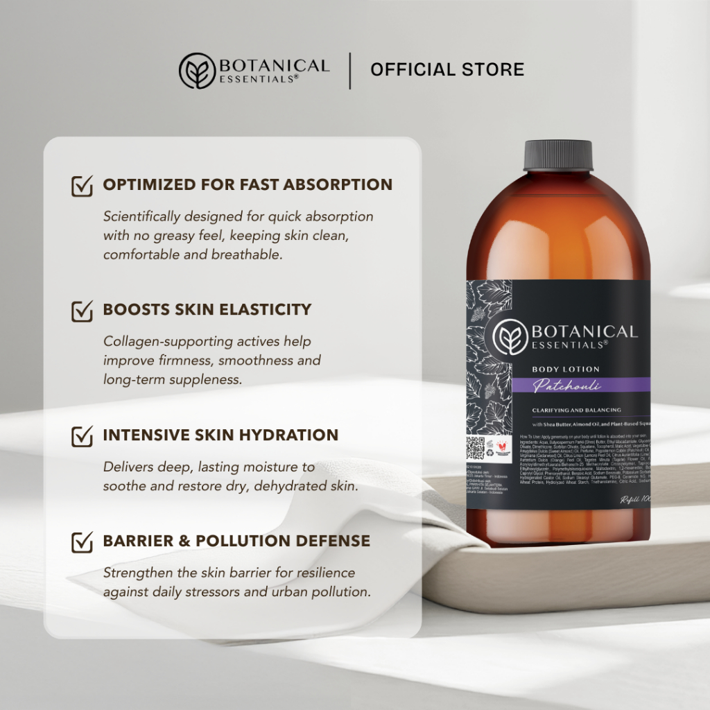 Jual Botanical Essentials - Body Lotion Refill 1L With Pump | Shopee ...