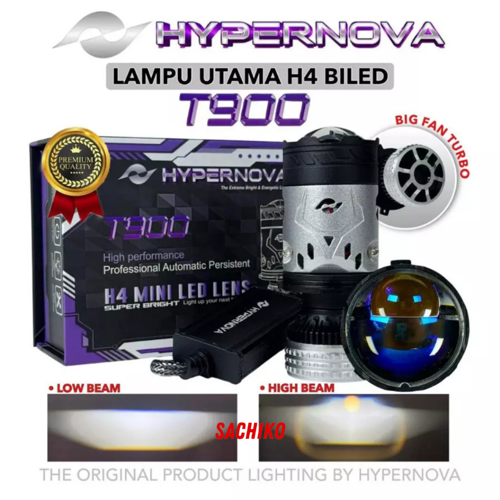 Jual HYPERNOVA - LAMPU UTAMA H4 T900 85 WATT HYPERNOVA BLUELENS MOTOR ...