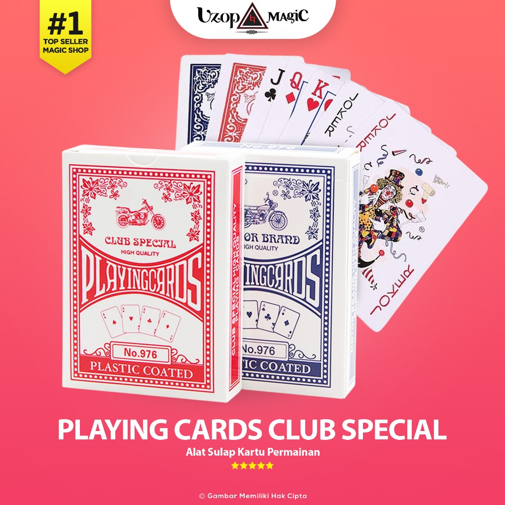 Jual Kartu Remi Playing Cards Club Special Alat Sulap Permainan Kartu ...