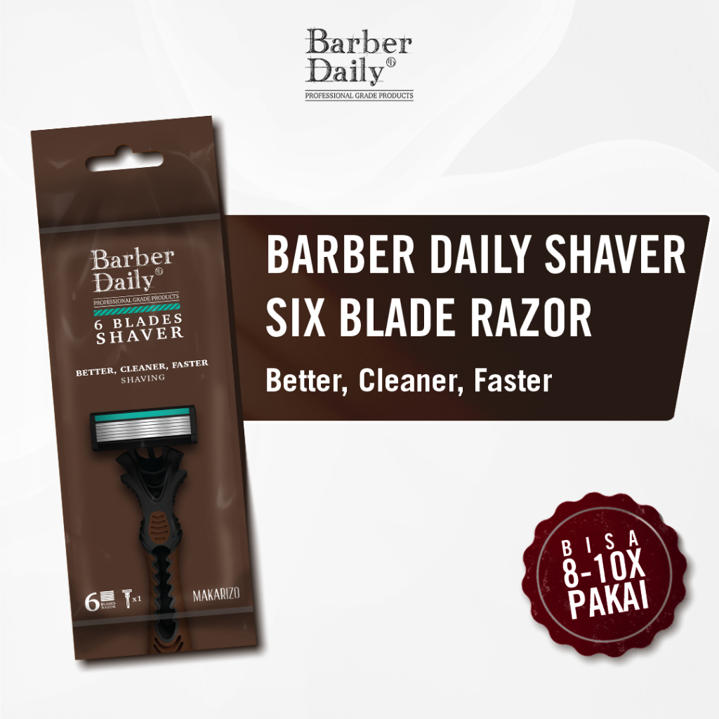 Jual Barber Daily Shaver Six Blade Razor | Shopee Indonesia