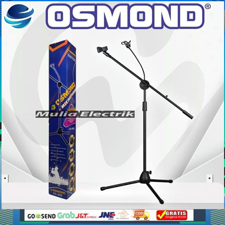 Jual Stand Mic dan hp Tiang Microphone Lantai Kaki Bes osmond OS-255 ...