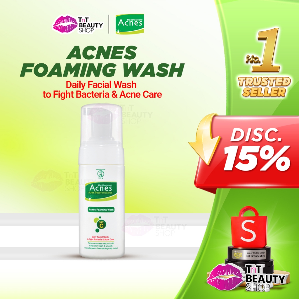 Acnes Foaming Wash 100ml | Sabun Cuci Muka Foaming 100 ml | TnT Beauty Shop