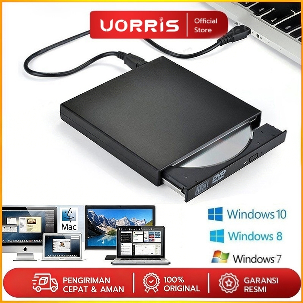 Jual DVD External Portable Writer USB 2.0 DVD CD VCD Player Untuk PC ...