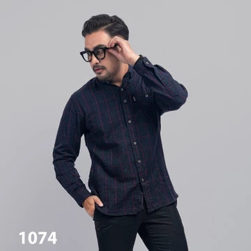 DGM Fashion Kemeja Pria Flanel Lengan Panjang Flannel 001 C