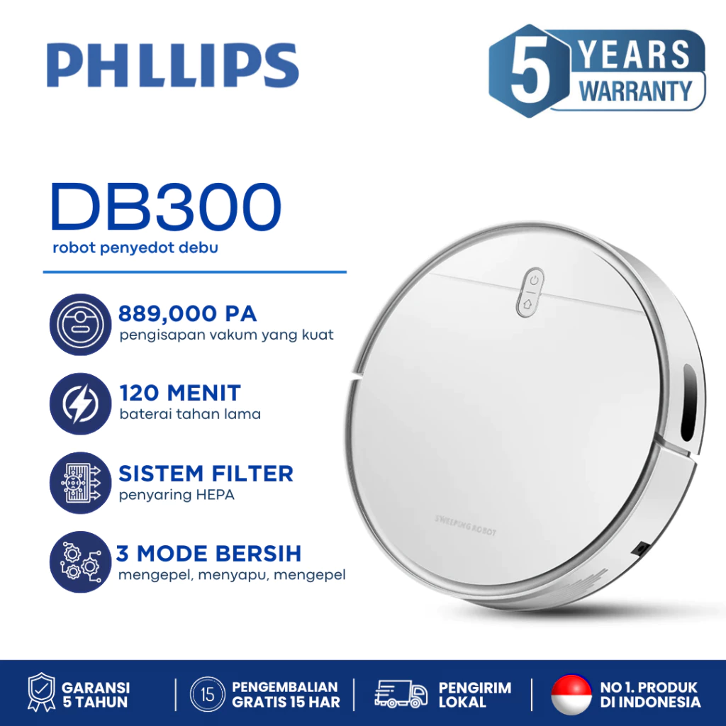 PH F5 Pro Robot Vacuum 3in1 APP Control 3000PA