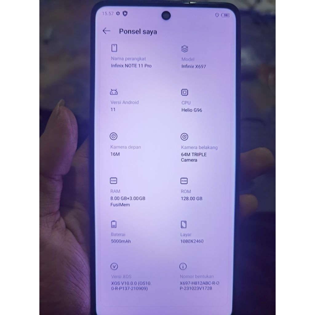 Jual mesin infinix note 11 pro X697 normal segel | Shopee Indonesia