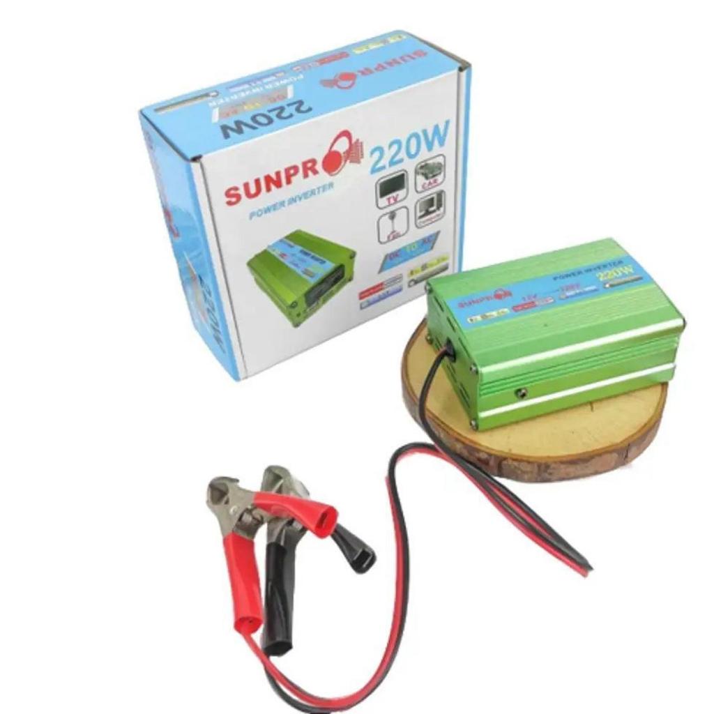 Jual Power Inverter Sunpro 220W From DC 12V to AC 220V HIGH QUALITY ...