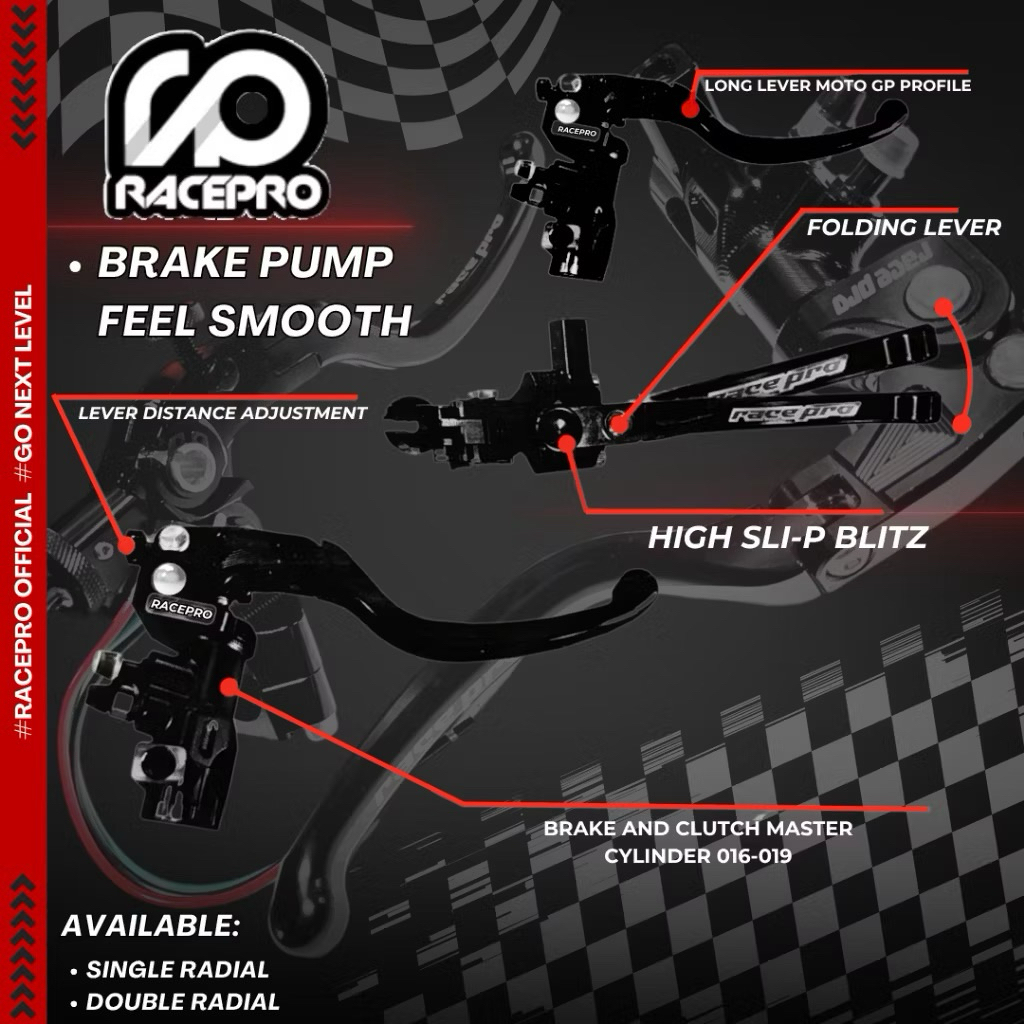 Jual MASTER REM RACEPRO V3 HANDLE KANAN KIRI RACEPRO PEGANGAN REM KANAN ...