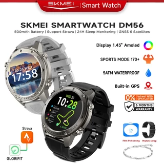 SKMEI DM56 Smartwatch GPS Map | 1.43 Amoled | Kelas tahan air 5ATM| Compass | Altitude Air Pressure jam olahraga / Smartwatch / Skmei SmartWatch GPS Kompas  Mendukung Strava /Pelacakan Real-Time/