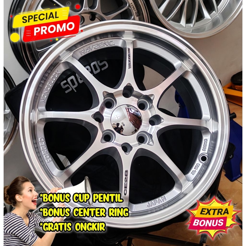 Jual (PROMO) Velg baru murah R15 rays ce28 (4PCS) | Shopee Indonesia
