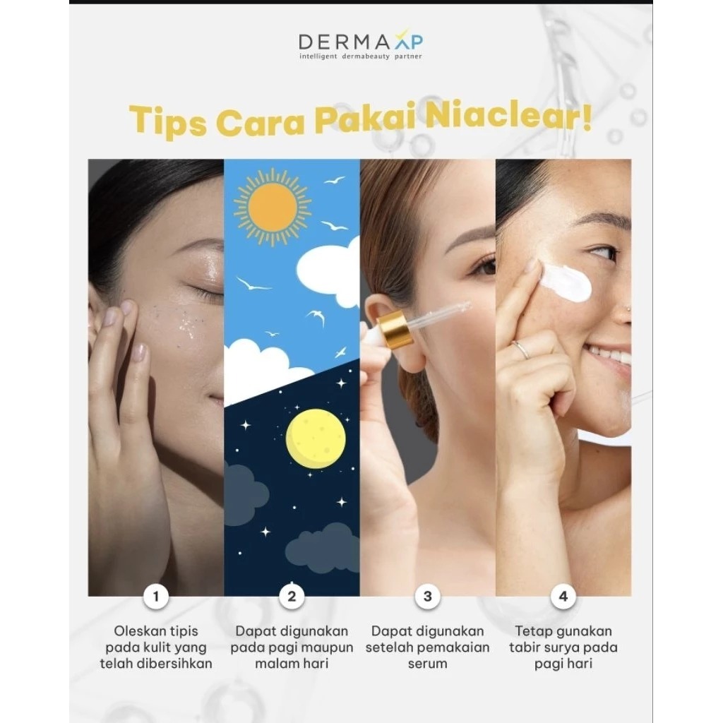 Jual NIACLEAR Niacinamide 4% gel 15g -Mencerahkan, Merawat Kulit ...