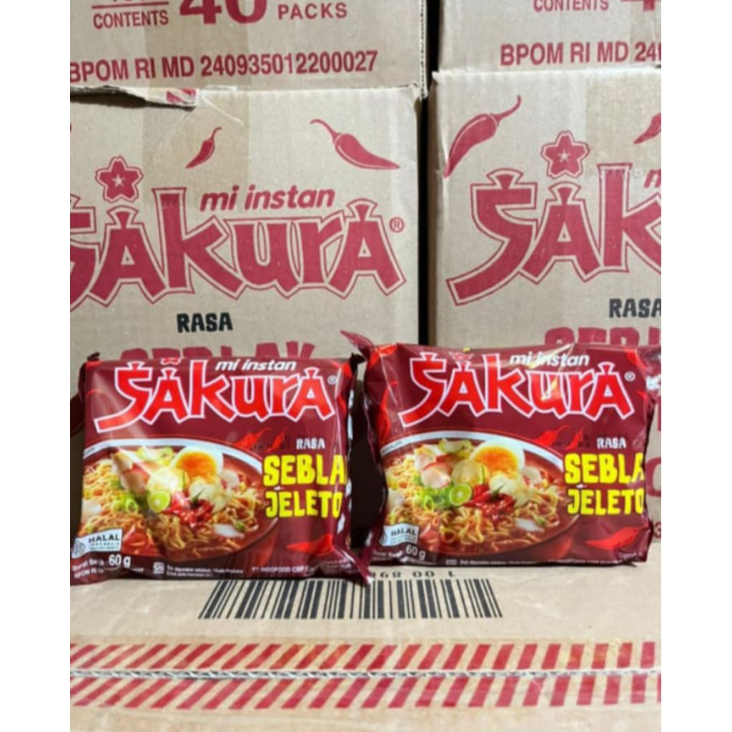 Jual Mie Sakura Rasa Seblak Jeletot Satu Dus ( isi 40 pcs ) | Shopee ...