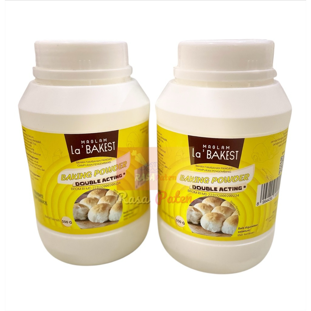 Jual BAKING POWDER BOTOL 500 gr Double Acting Maglam La'Bakest Halal ...