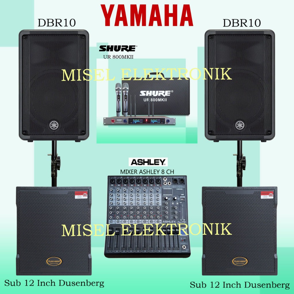 Jual Paket Sound System Indoor Speaker Aktif 10 Inch Yamaha DBR10 / DBR ...