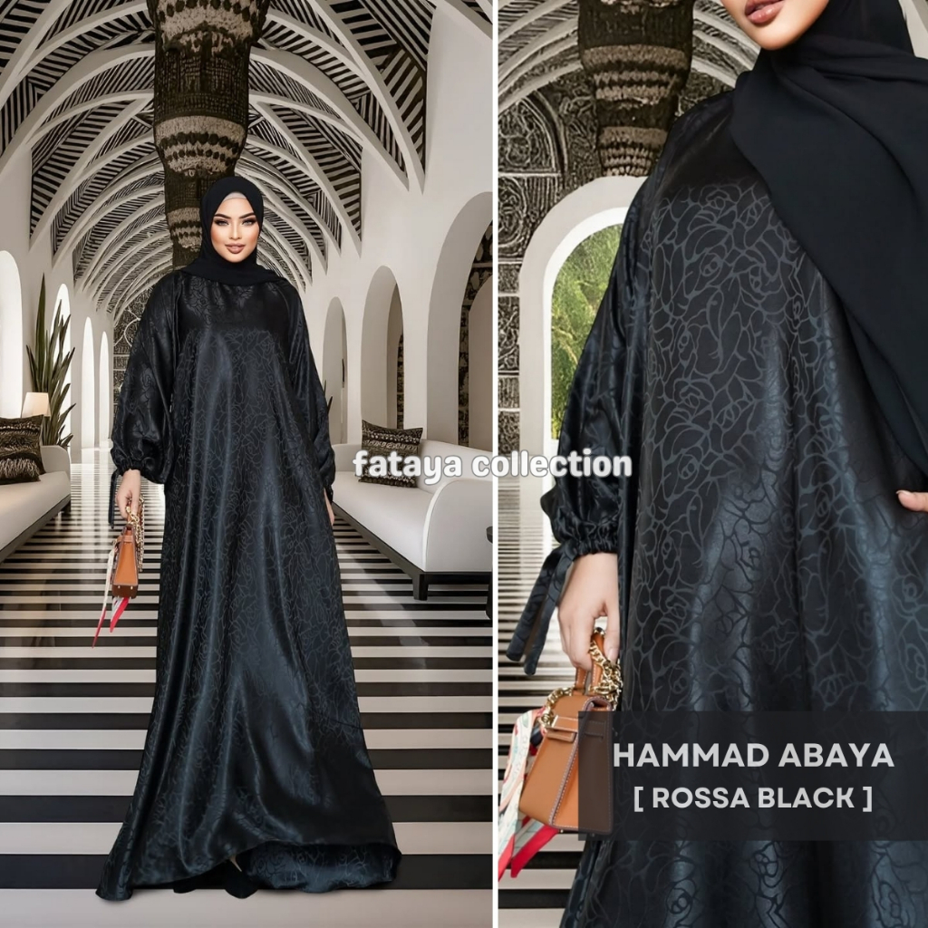 Jual Fataya Collection HAMMAD Abaya Series 2 - Kain Silk Emboss LD120cm ...