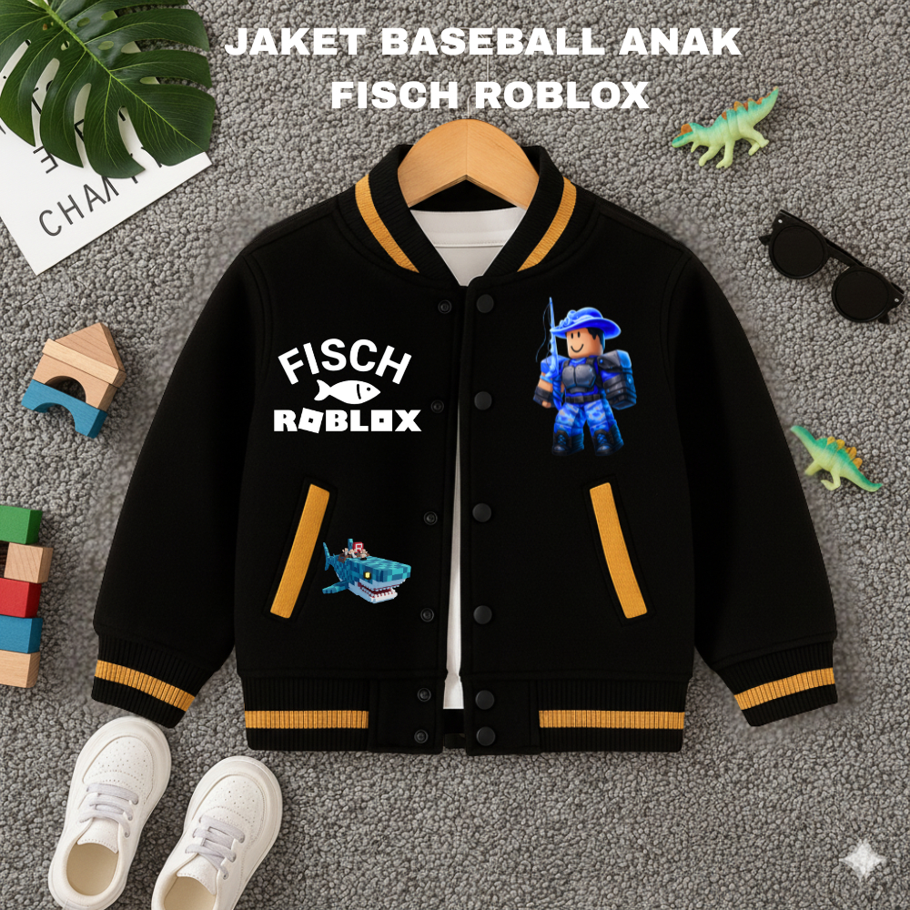 Jual JAKET ANAK ROBLOX FISCH BASEBALL ANAK LAKI LAKI PEREMPUAN 2-12THN ...