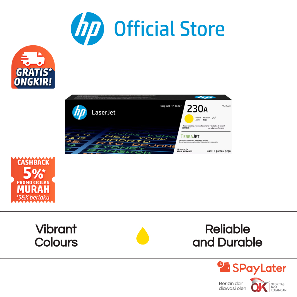 Tinta Printer HP 230A LaserJet Toner Cartridge Black / Cyan / Yellow / Magenta Original Cartridge Asli Ori Promo Murah Gratis Ongkir Official (3)