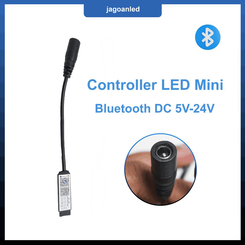 Jual Mini Bluetooth-compatible Controler DC USB 5V 12V 24V RGB BT LED ...