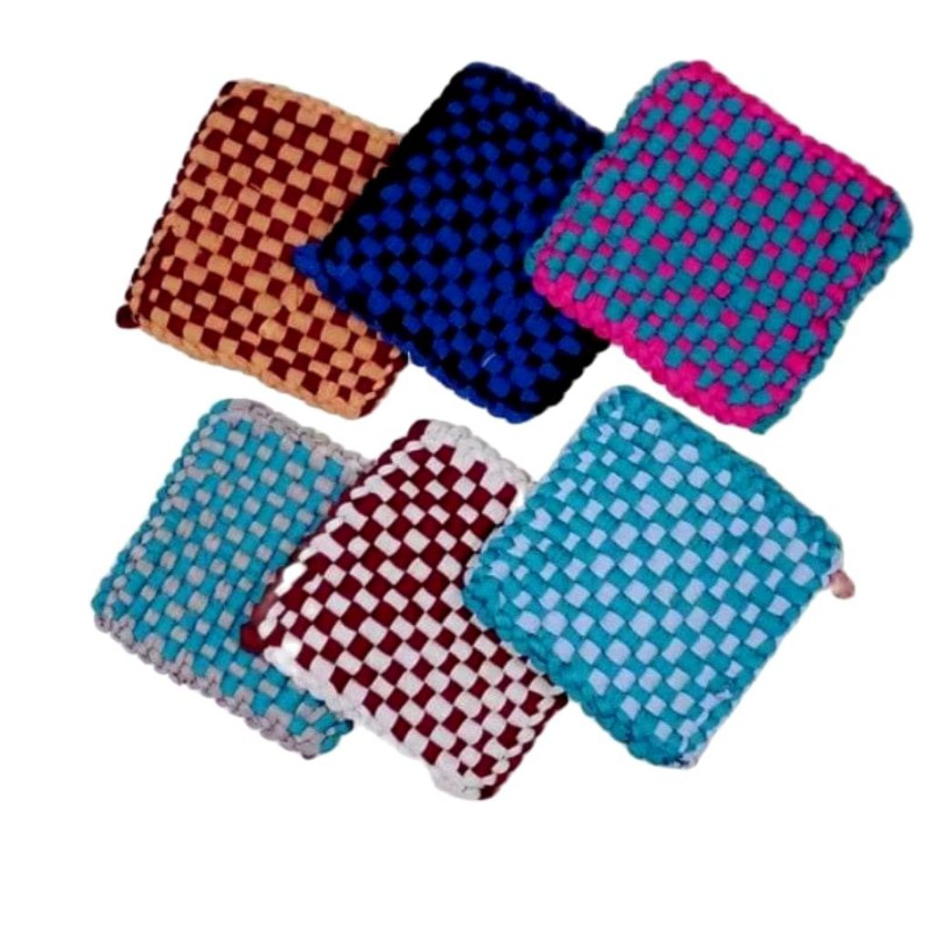 Jual 20 Pcs - Lap Cempal Tebal Anti Panas Kain Cempal Anyam Warna ...
